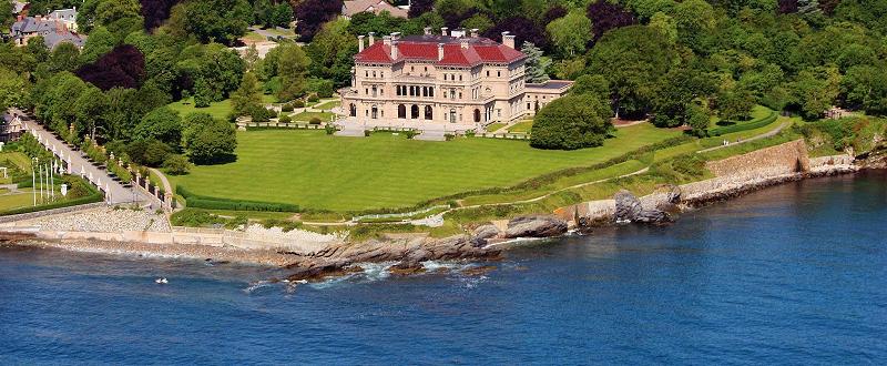 CRUCEROS NUEVA INGLATERRA NEWPORT RHODE ISLAND VANDERBILT THE BREAKERS CLIFF WALK NEW ENGLAND CRUISES